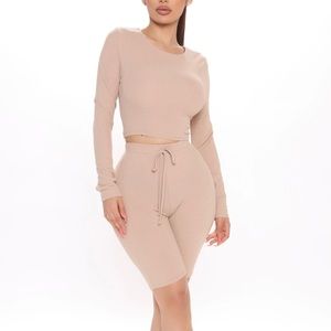 Only speak facts biker shorts set